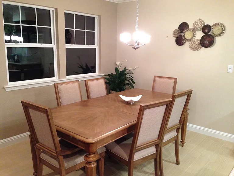 Dinner table for each one to use