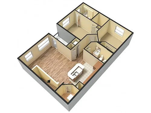 Floor plan 2 Luxury Terrace