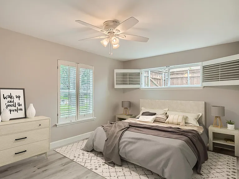 Bedroom 2. This image shows a virtually furnished space. Bedrooms come unfurnished.