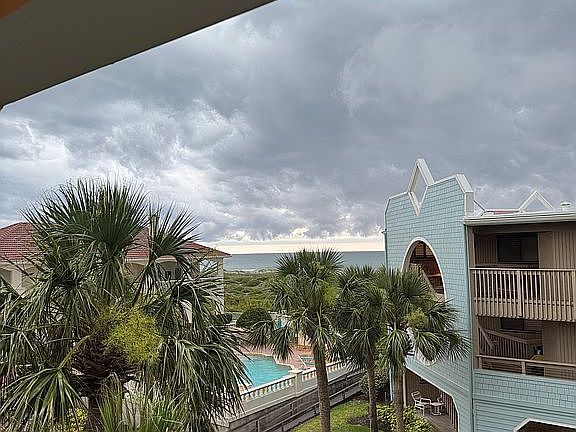 View from balcony. 