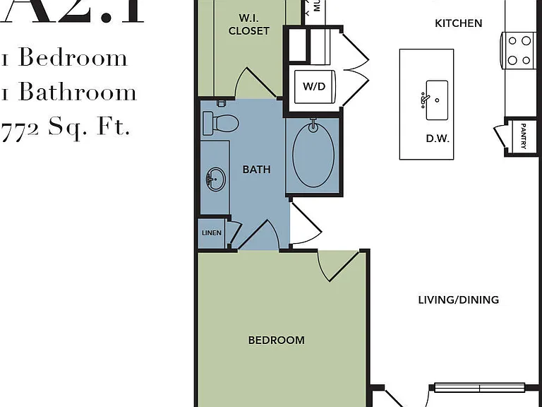 A2.1 floor plan Broadstone Bryson