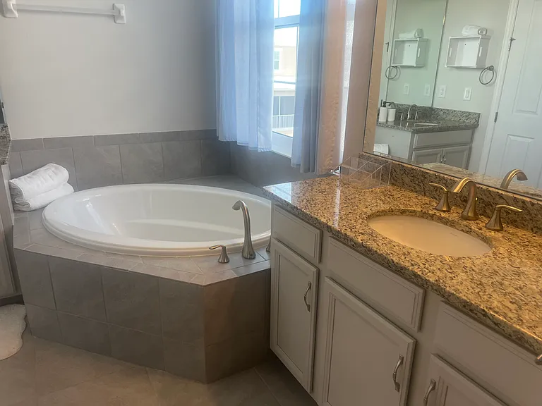 Master 1 Tub and Vanity