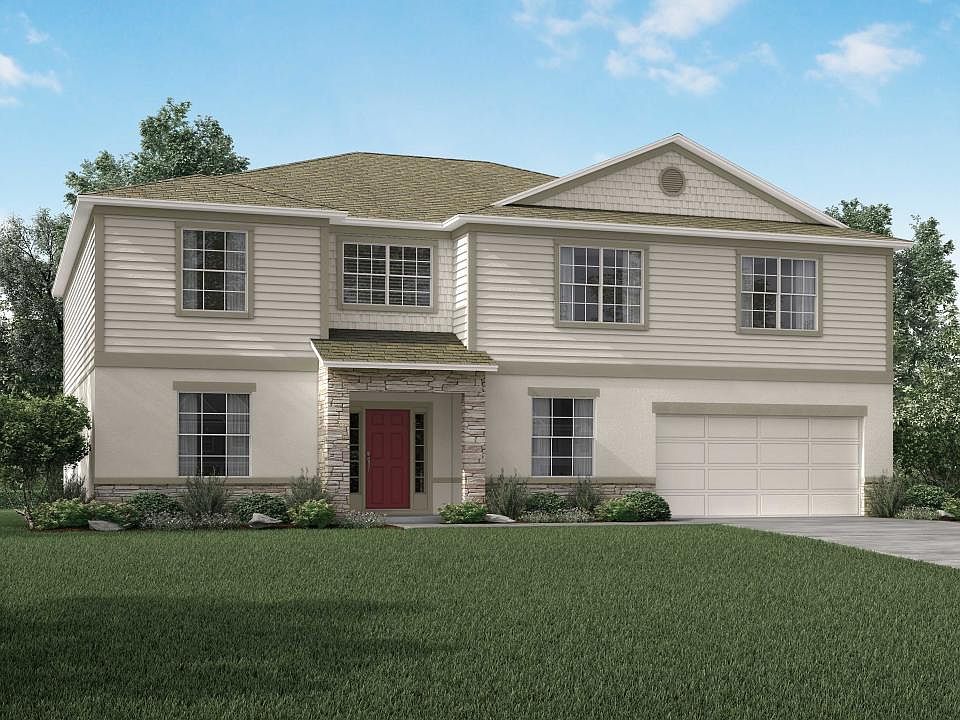Elevation A Optional Partial Siding Front with Stone Accent