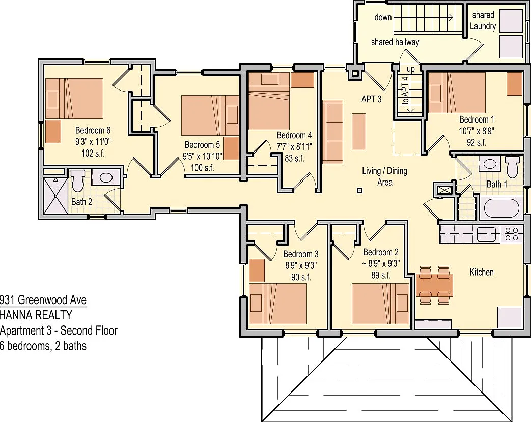 6 bed, 600 sqft, $7,200 — Photo 2
