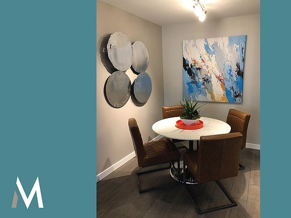 Dining area in upgraded home