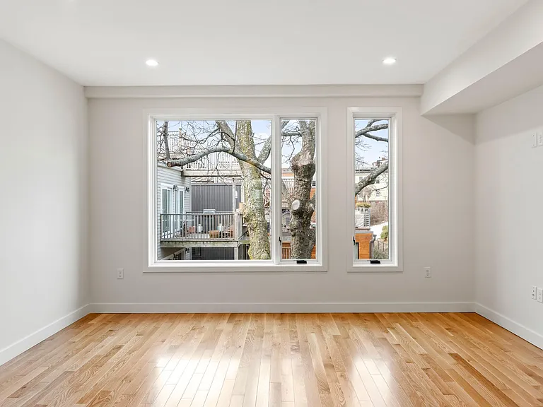 Spacious living room with large picture window