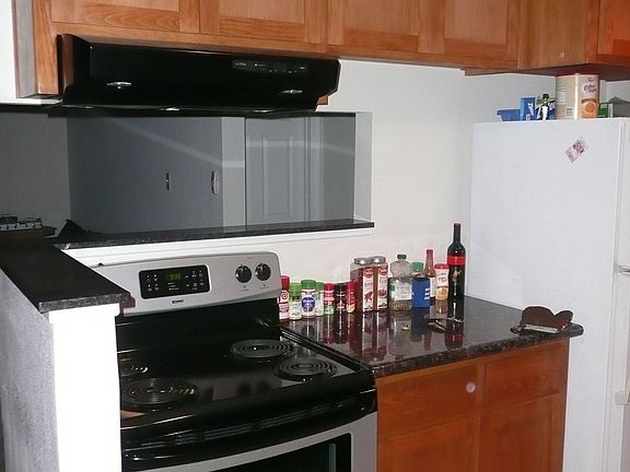 New stove/oven; passthrough to family room