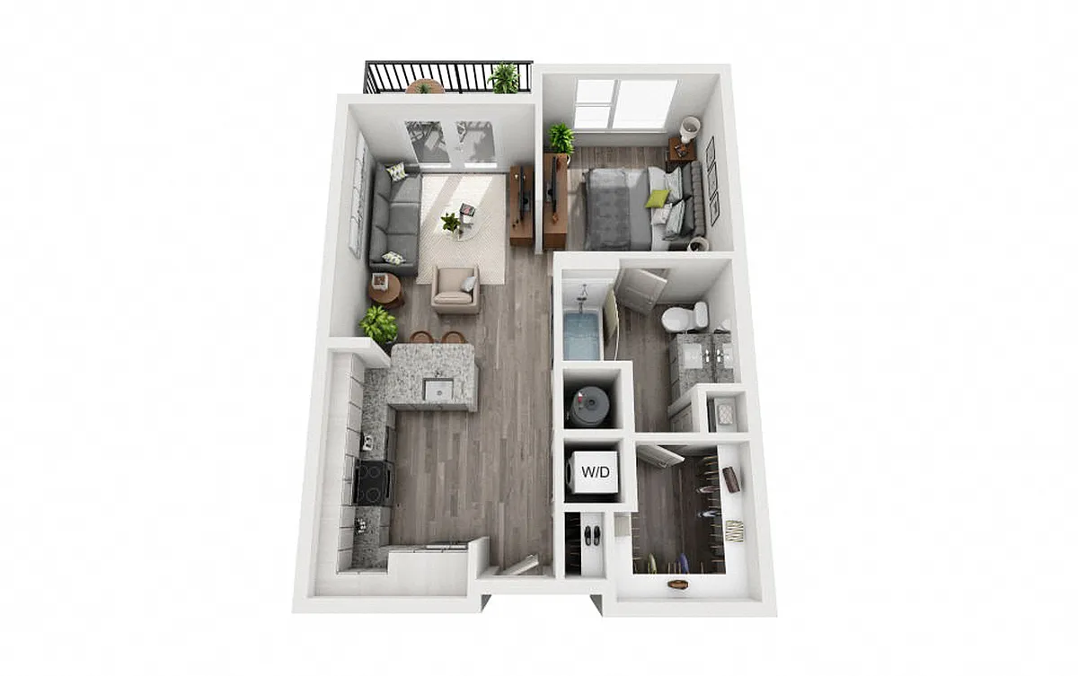 Floor plan Studio sqft 618 (S1)