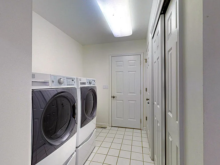laundry; garage entrance
