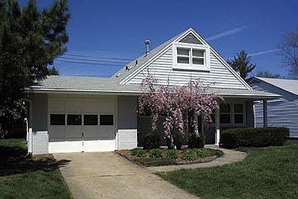 Professionally landscaped yard