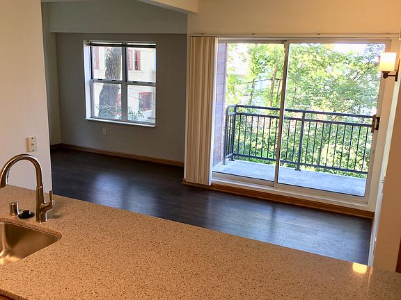 Renovated living room of a similar unit