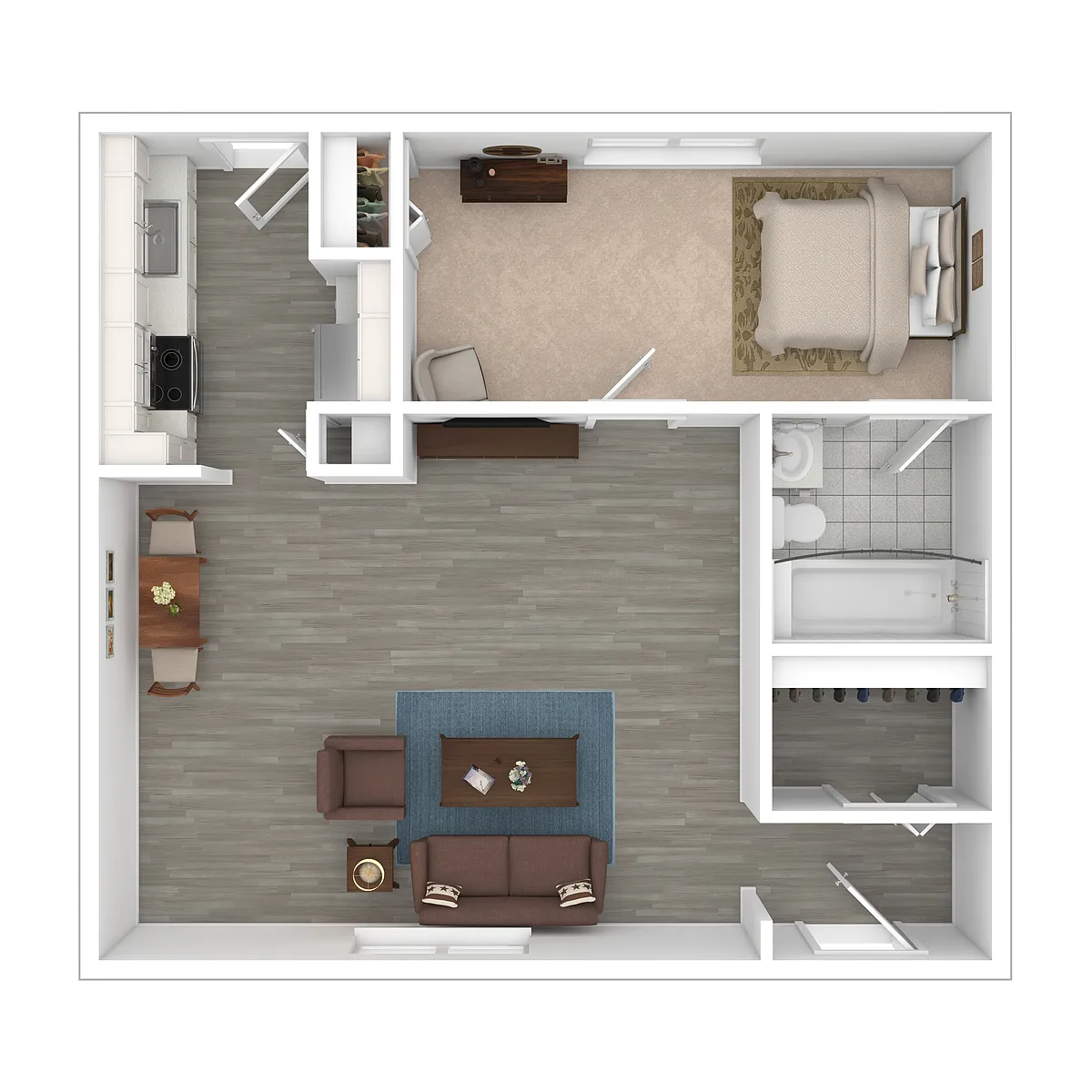 Floor plan One bedroom