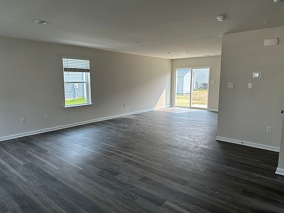 Living room and dining room area