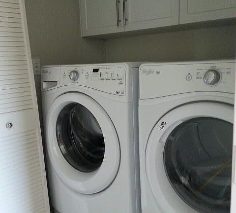 front load w/d included