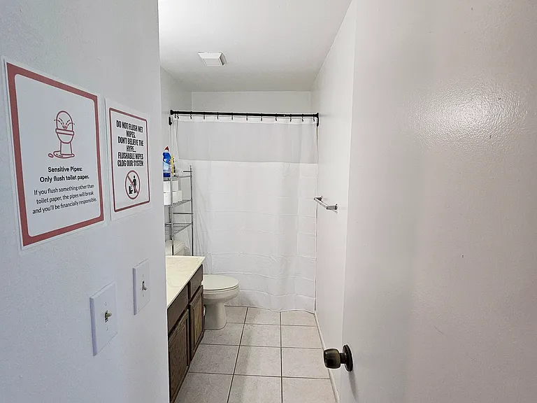 Shared bathroom
