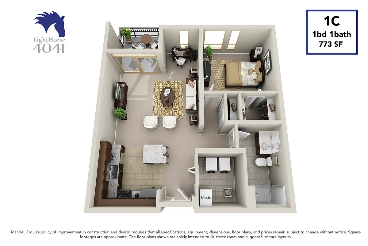 Floor plan 1C