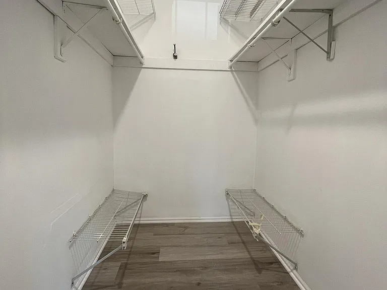Spacious walkin closet