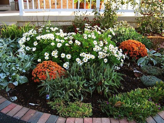 Flower beds bloom all summer