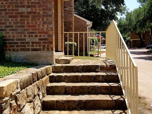 Stone Rock Stairs into Condo