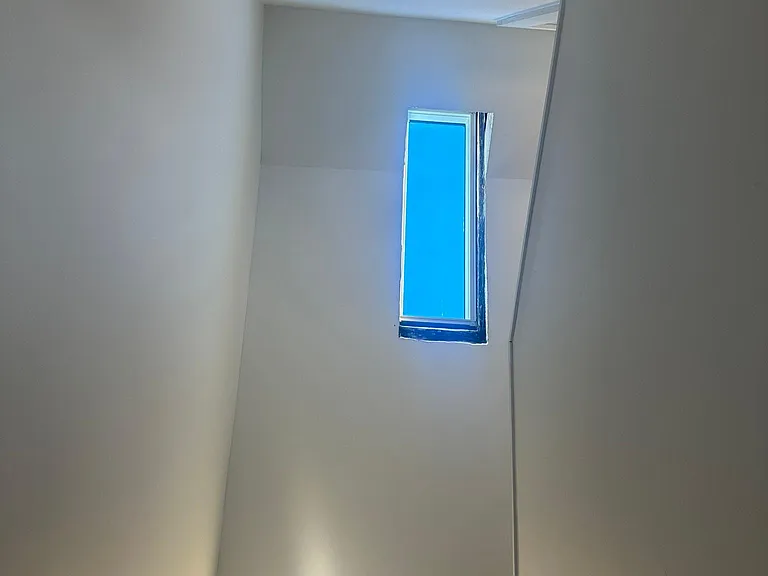 New skylight in brand new staircase