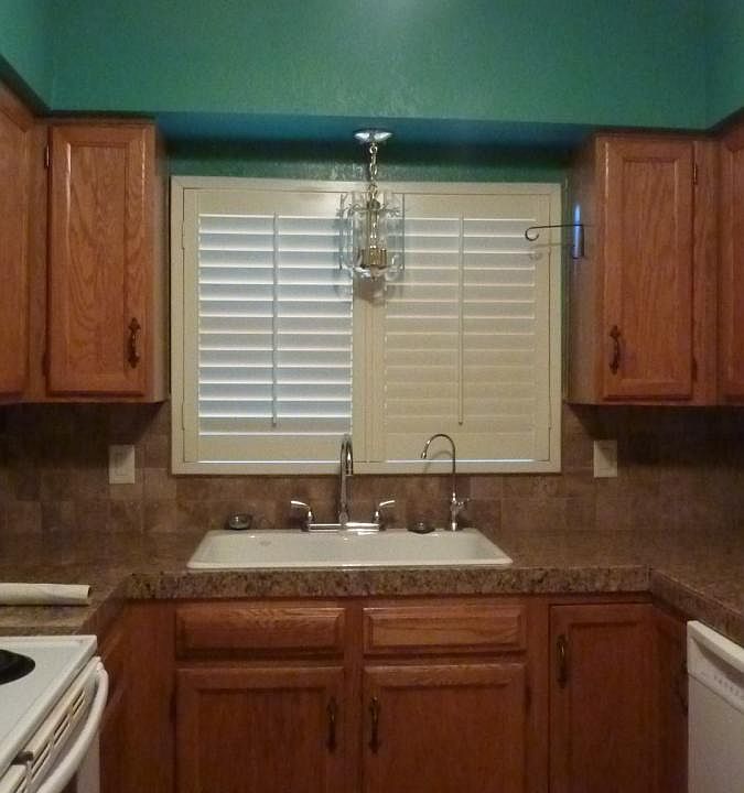 Kitchen with granite countertops, new cabinets