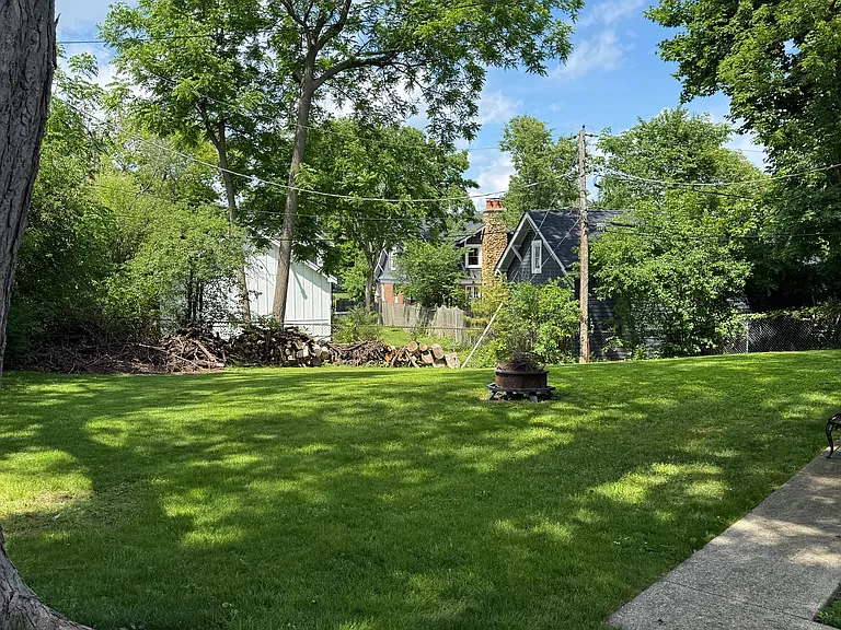 Private backyard