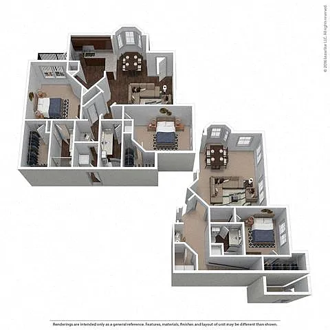 Floor plan B3G - Attached Garage Included