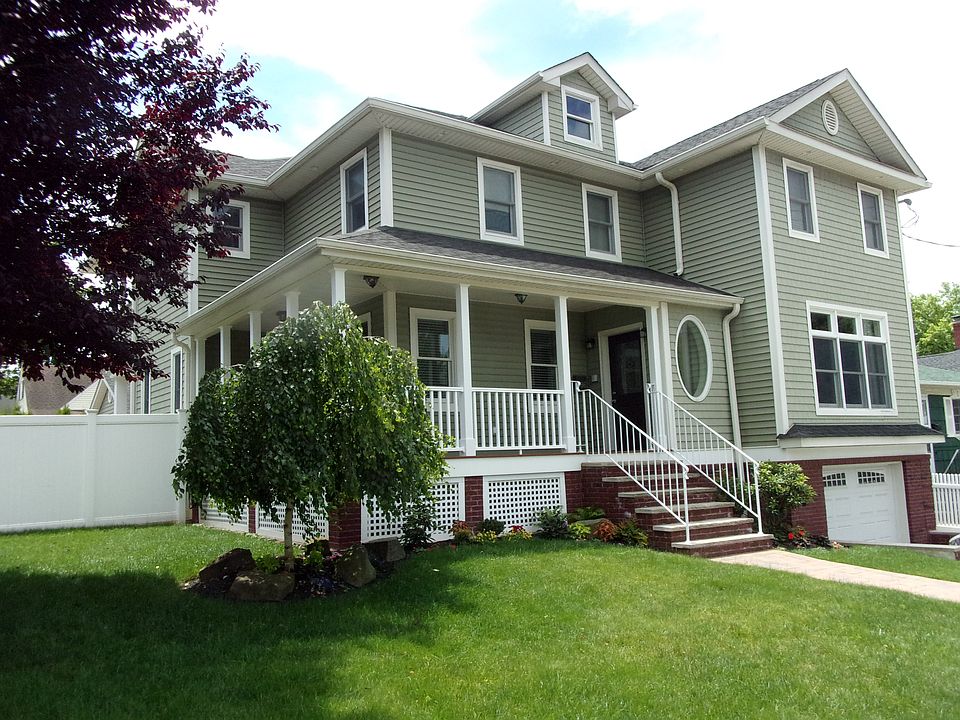 front porch and B/I garage