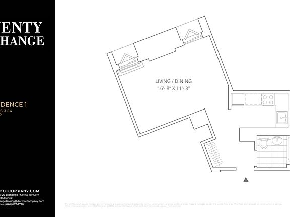 2nd image of 20 Exchange Pl APT 1101