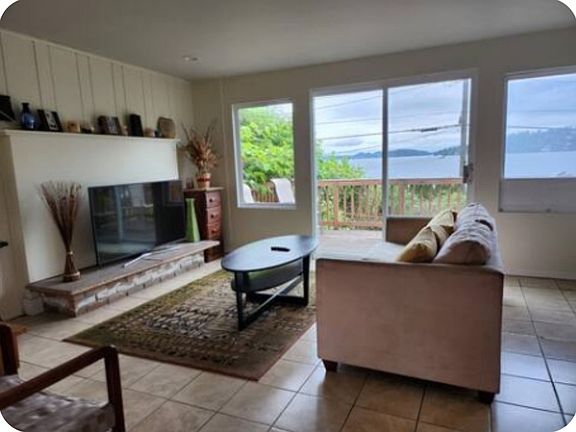 Living Room with Lake View