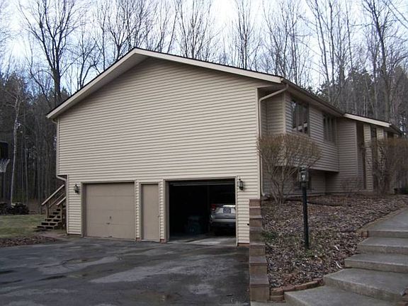 Two car attached garage.