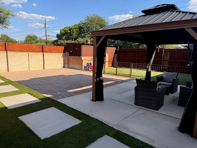 Fully Landscaped back yard