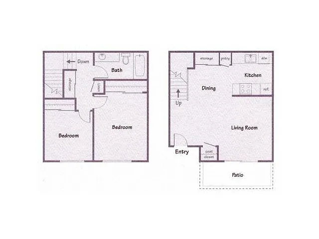 Floor plan 2 Bedroom