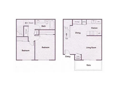 Floor plan 2 Bedroom