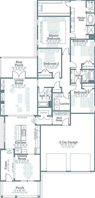 Elevation A - Floorplan