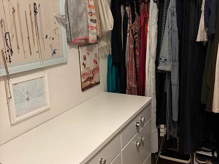 Third floor walk in closet