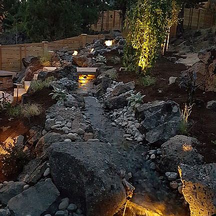 Designer water feature.