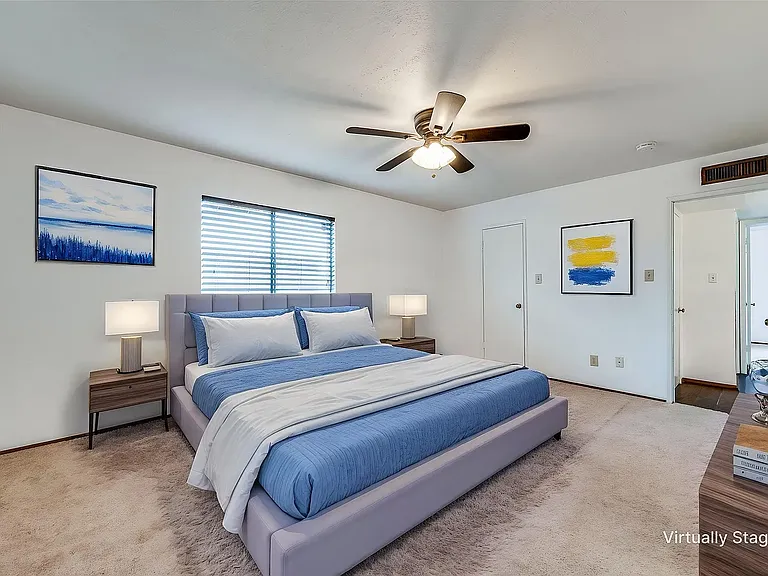 master bedroom with furniture