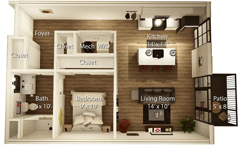 Floor plan Fulton