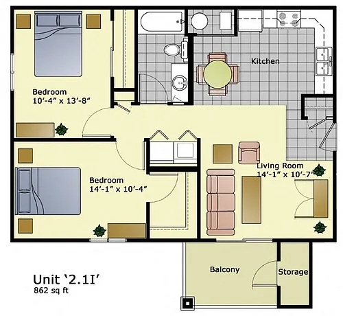 Floor plan 21I