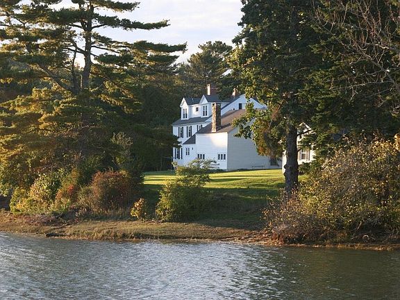 The house surrounded by water