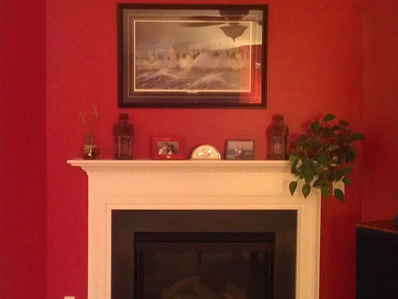 Beautiful gas fireplace