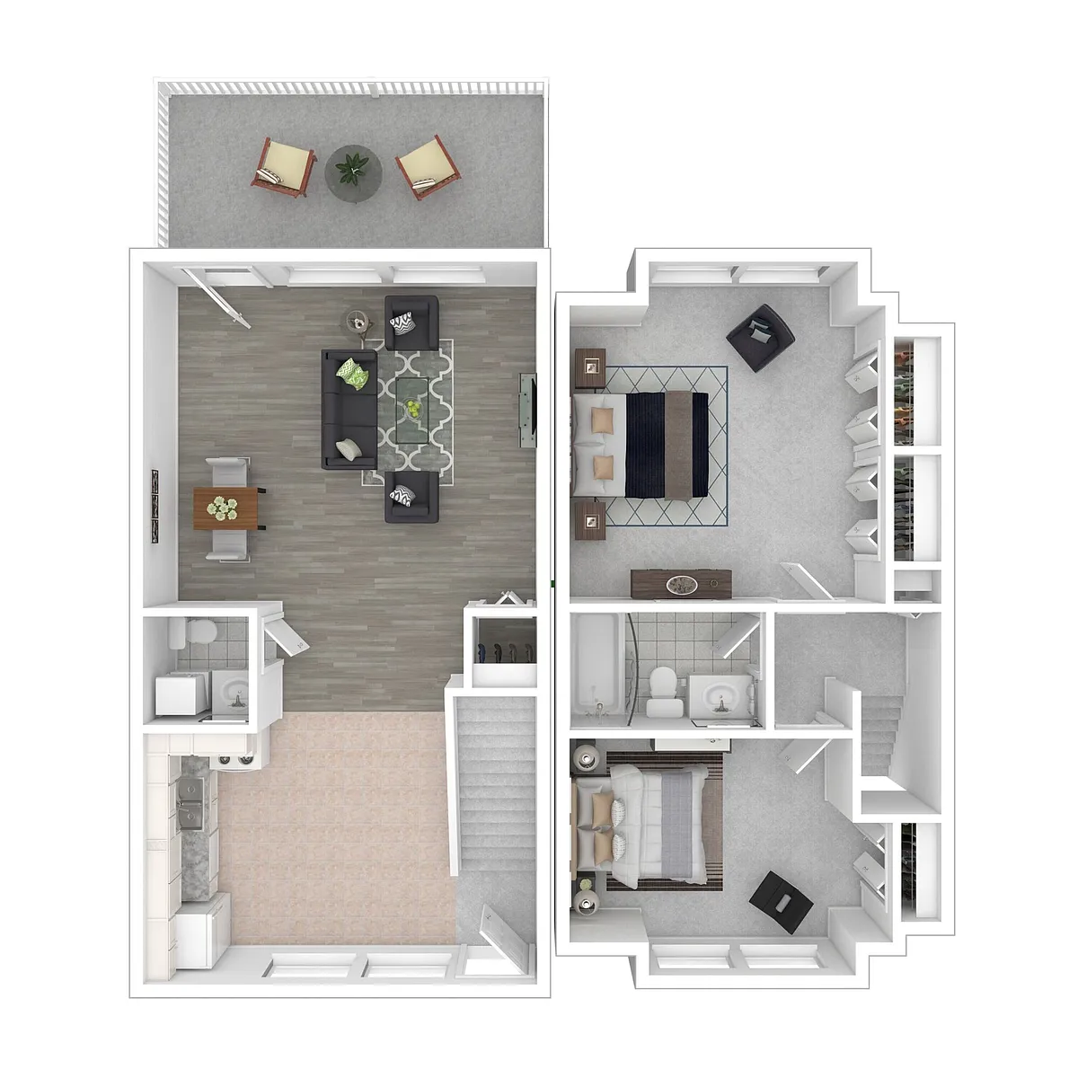 Floor plan Two Bedroom