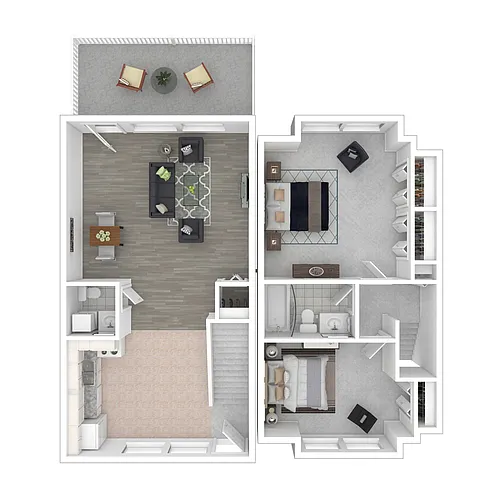 Floor plan Two Bedroom