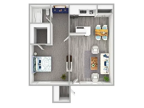 Floor plan 1x1-BP3