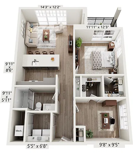 Floor plan Kohlman Style A