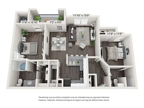 Floor plan B2A Renovated
