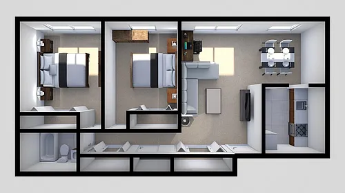 Floor plan Two Bedroom Standard