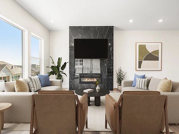 Homesite 8 Great Room - Virtually Staged