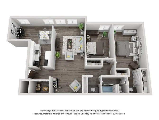 Floor plan The Skyline with Den